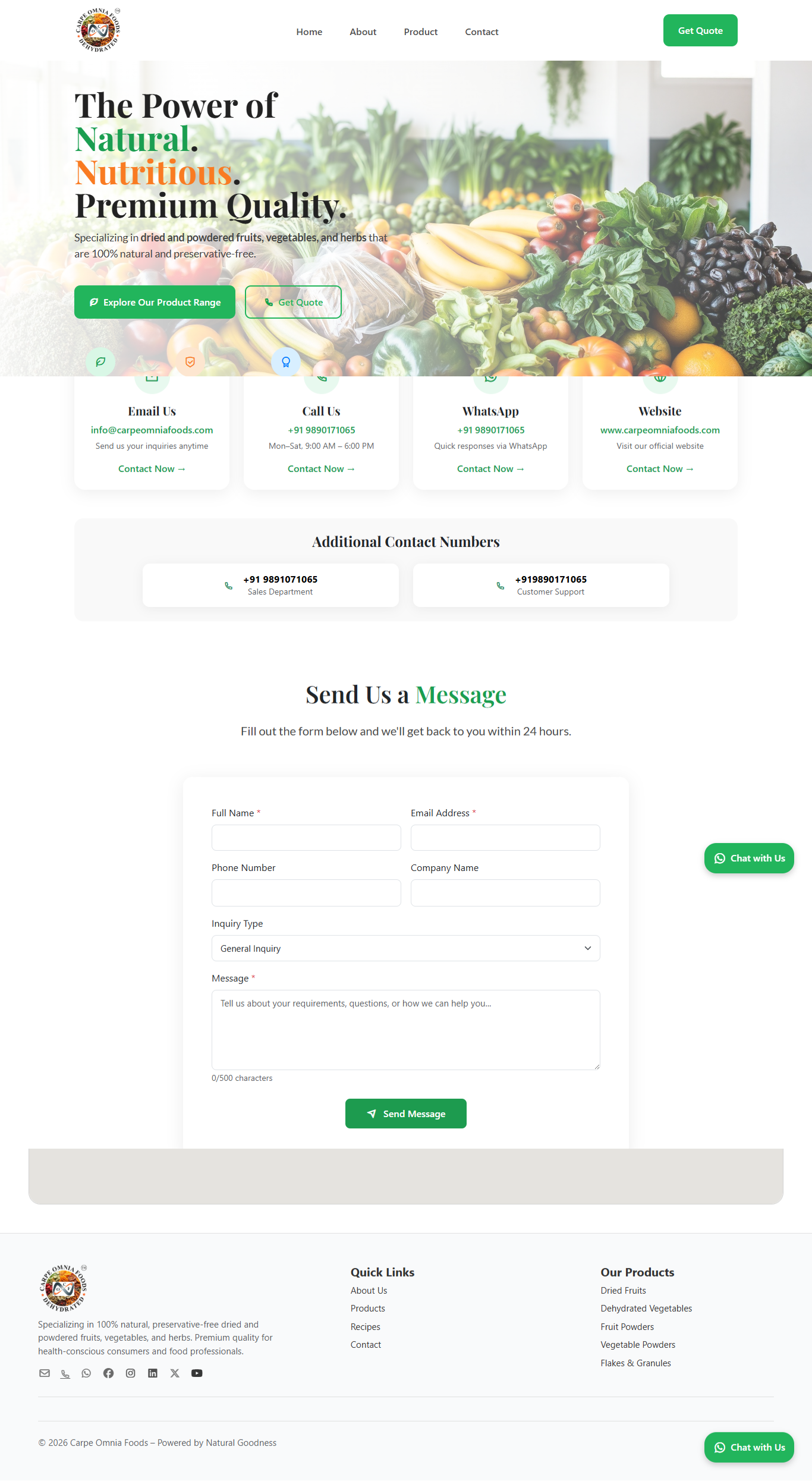 Food Product theme